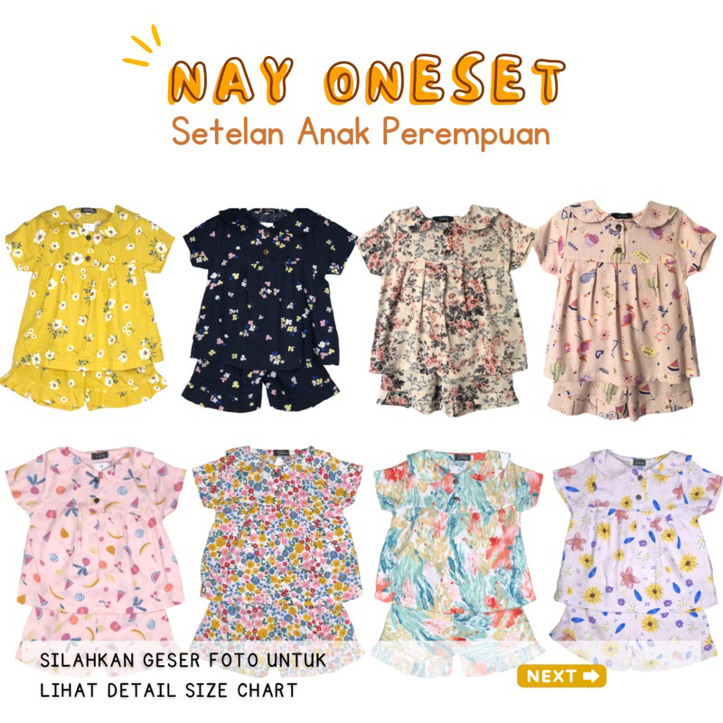 Setelan rayon anak, “NAY ONESET” Setcel Rayon Anak Perempuan 6 bulan - 12 tahun