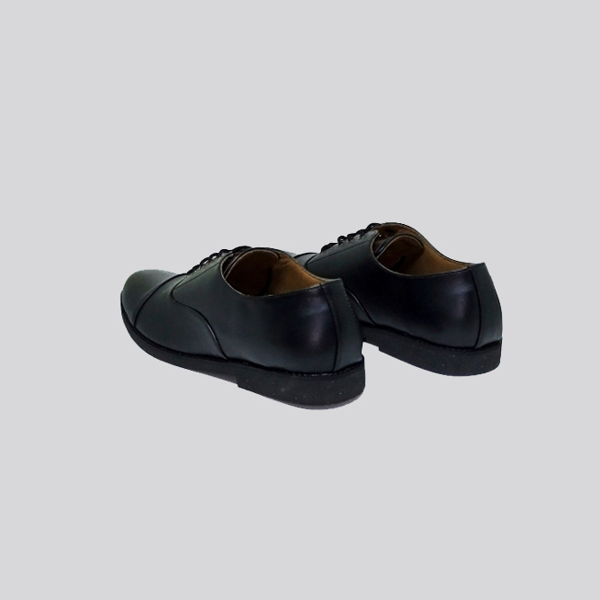 Zagib x Barka |Black Kulit| Sepatu Pantofel Pria (Ukuran Besar Kaki Jumbo) Sapatu Formal Casual Cowo