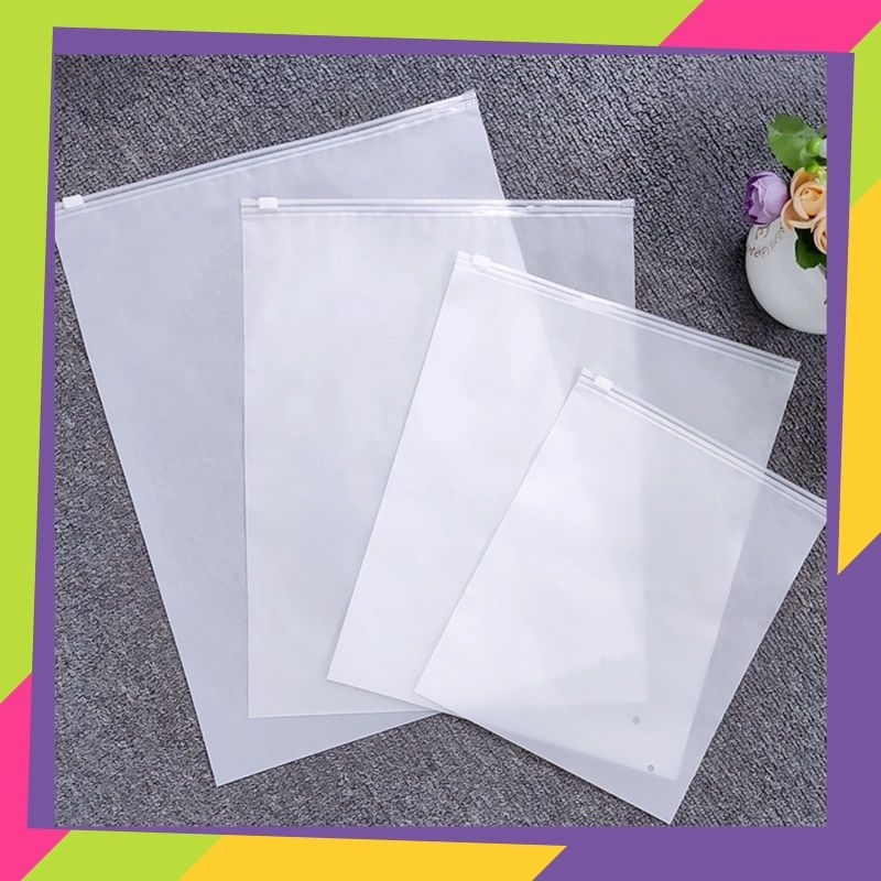 ZIPPERLOCK POLOS / ZIPPER STORAGE BAG / TRAVEL POUCH POLOS / TAS KOSMETIK SERBAGUNA / TAS KOSMETIK