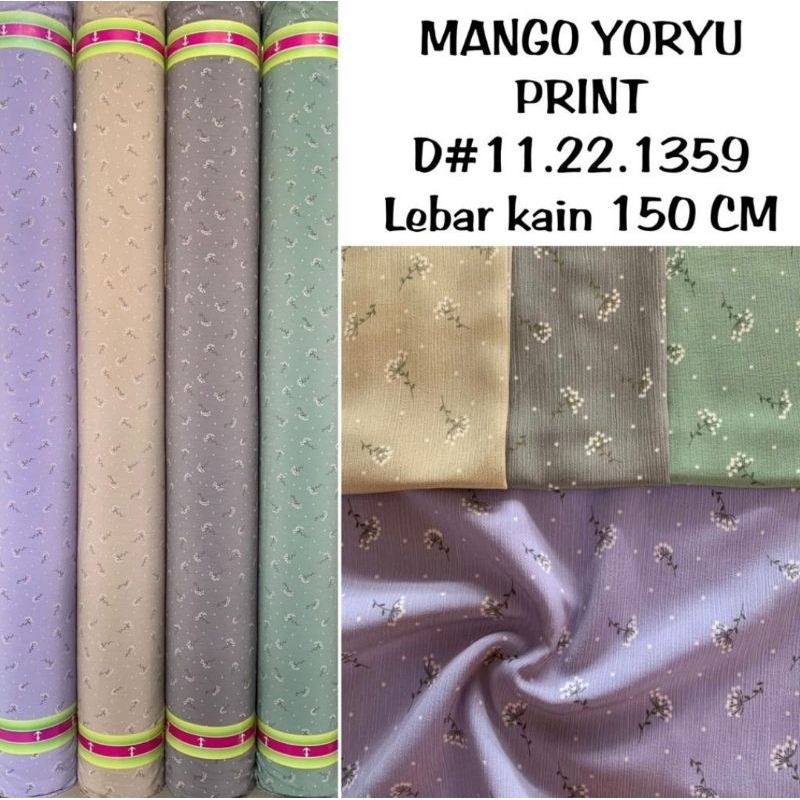 3-8 Tahun GAMIS ANAK YASMEERA Bahan MANGO YORYU MANGO CRINCKLE