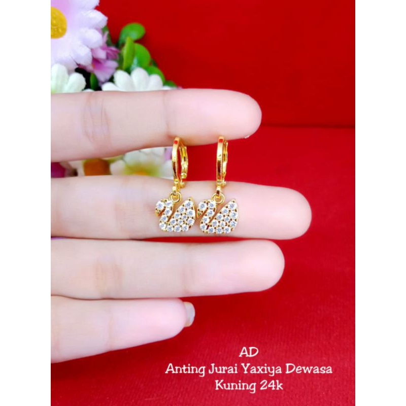 anting angsa anak dan dewasa lapis emas 24k