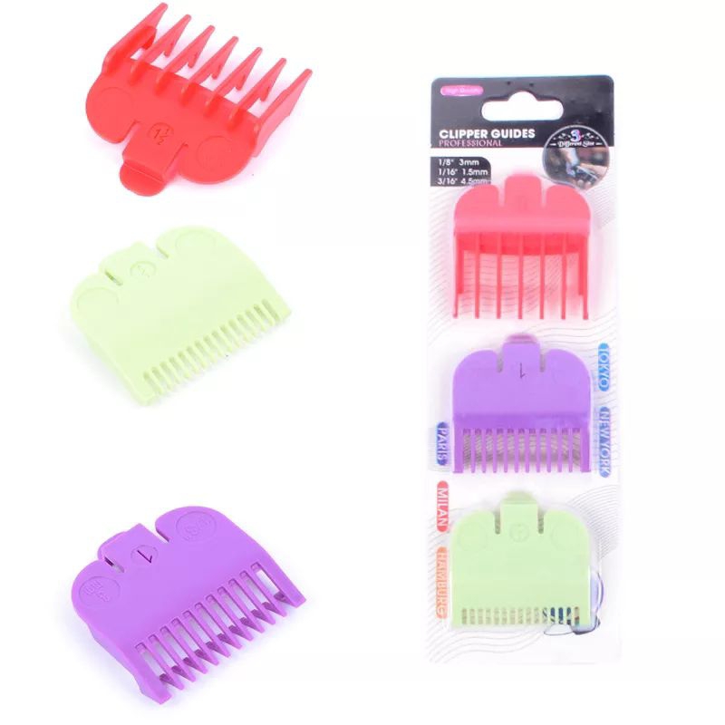 sepatu potong rambut set 3pcs  guard comb 0.5 1&amp; 1.5 sepatu cliper comb alas potong rambut cocok buat wahl kemei