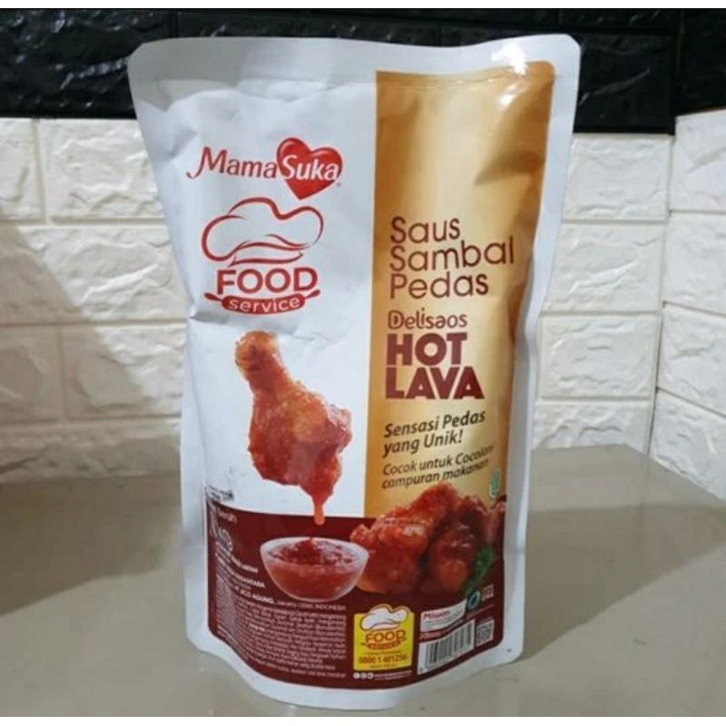 

Hot Lava Mamasuka / Saus Sambal / Saus Extra Hot - 1 Kg