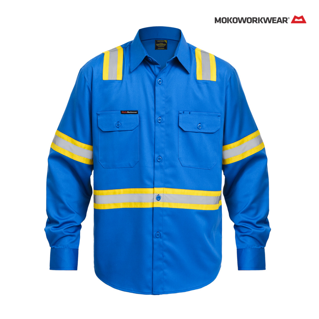 MOKOWORKWEAR WEARPACK SAFETY COBALT BLUE YELLOW Scotlite AIRFLOW
