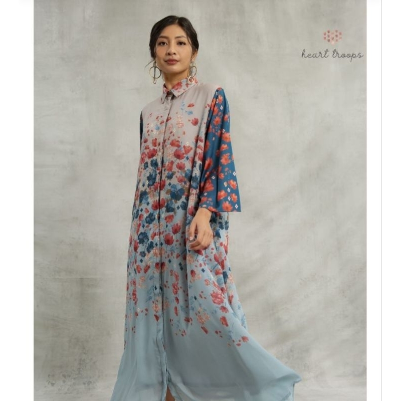 [PreOrder] Ayoka Dress - heart troops - size S/M - FREE Ongkir