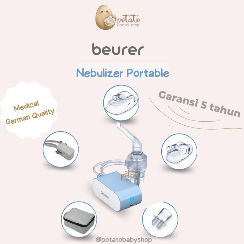 Beurer IH60 Compressor Nebulizer - Perawatan Hidung Uap