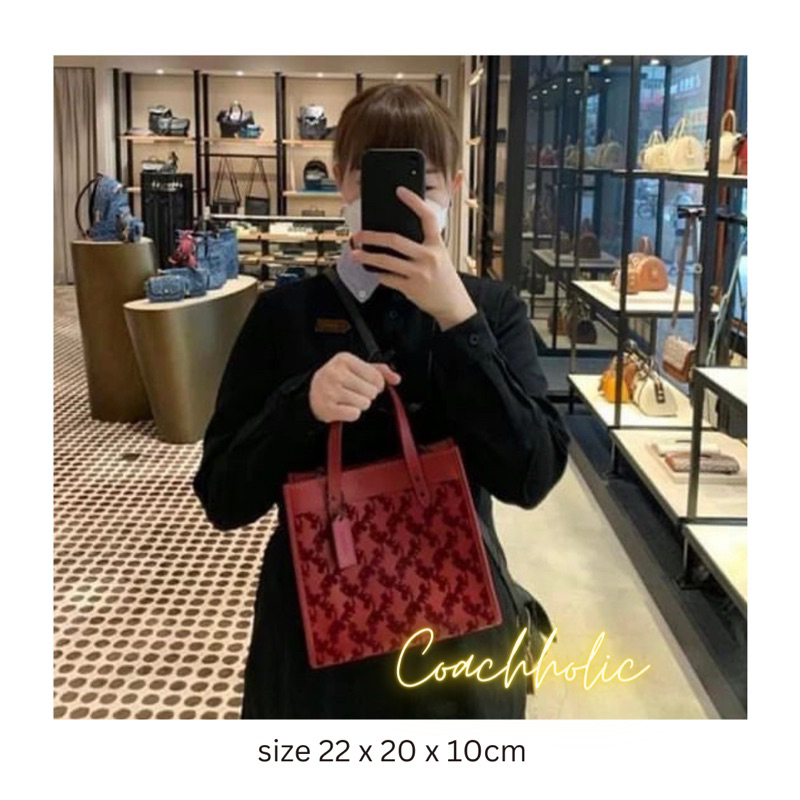 coach field tote carriage