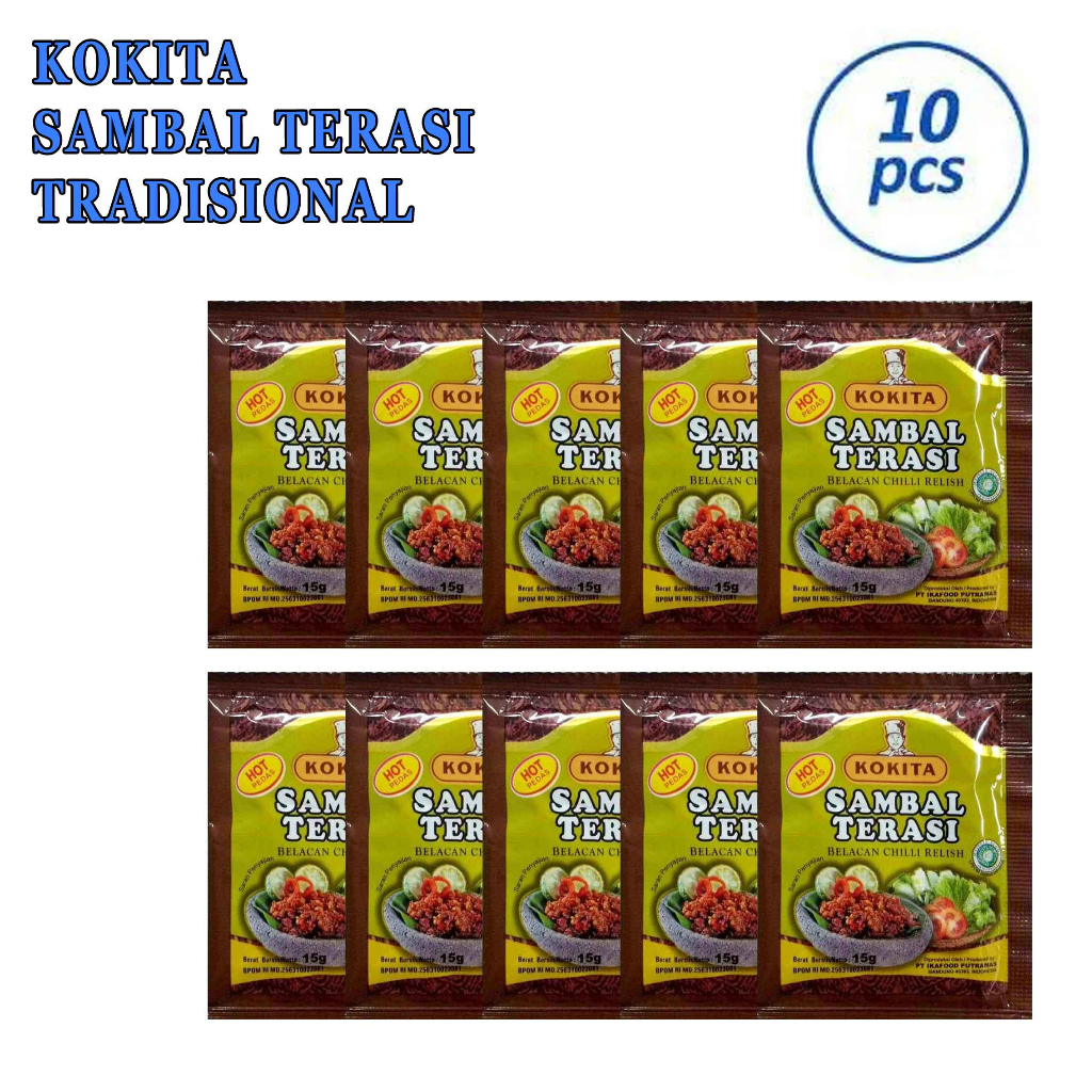 Sambal Terasi* Kokita* Sambal Tradisional* Isi 10 pcs