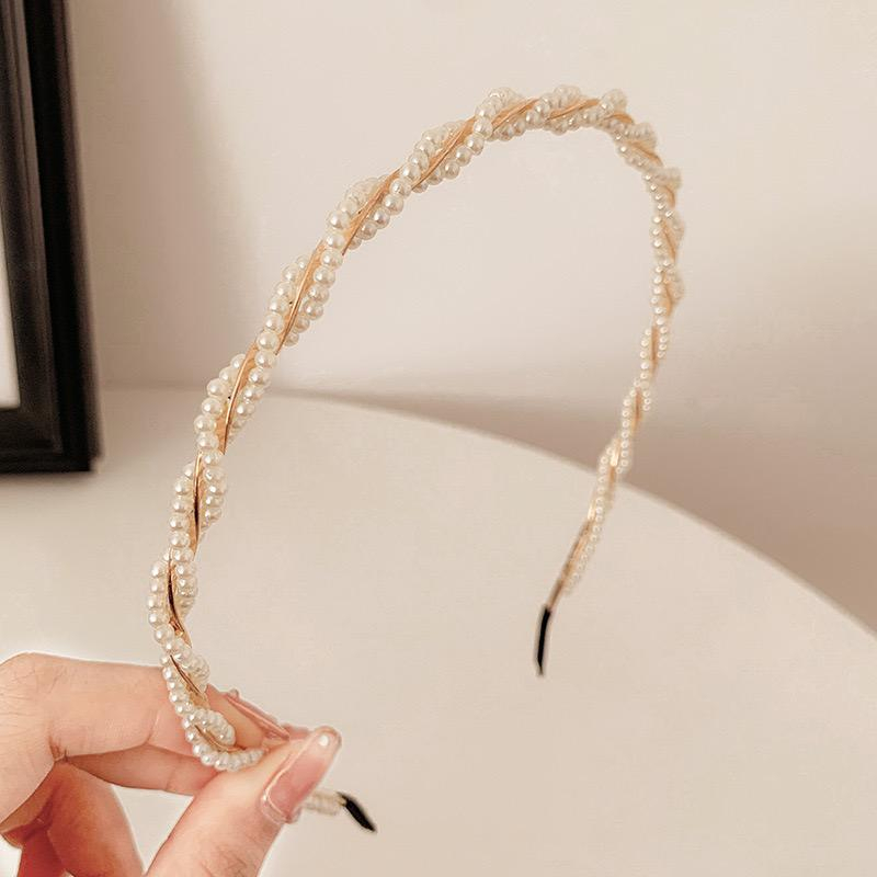 TD01-BD0042 BANDO WANITA KOREA MOTIF MUTIARA CANTIK AKSESORIES RAMBUT KOREA