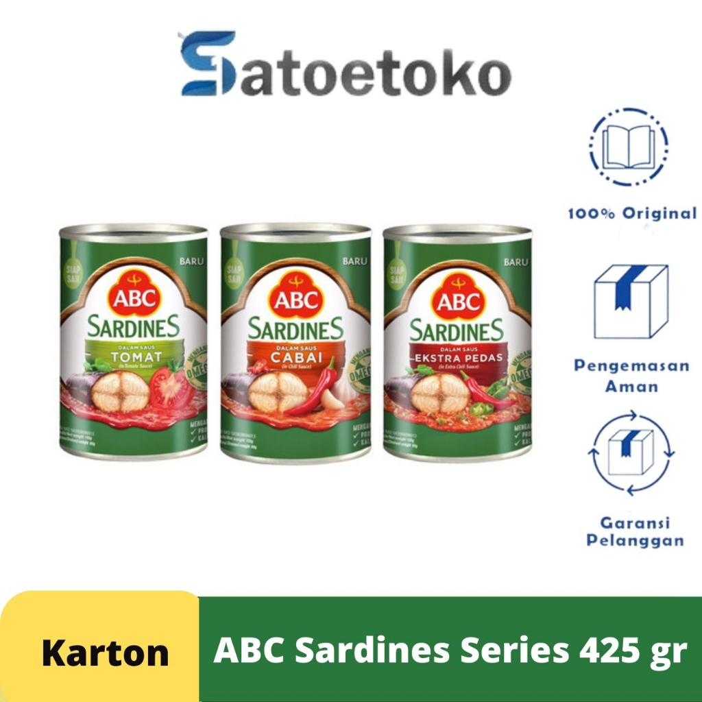 

ABC SARDINES 425 GR - KARTON