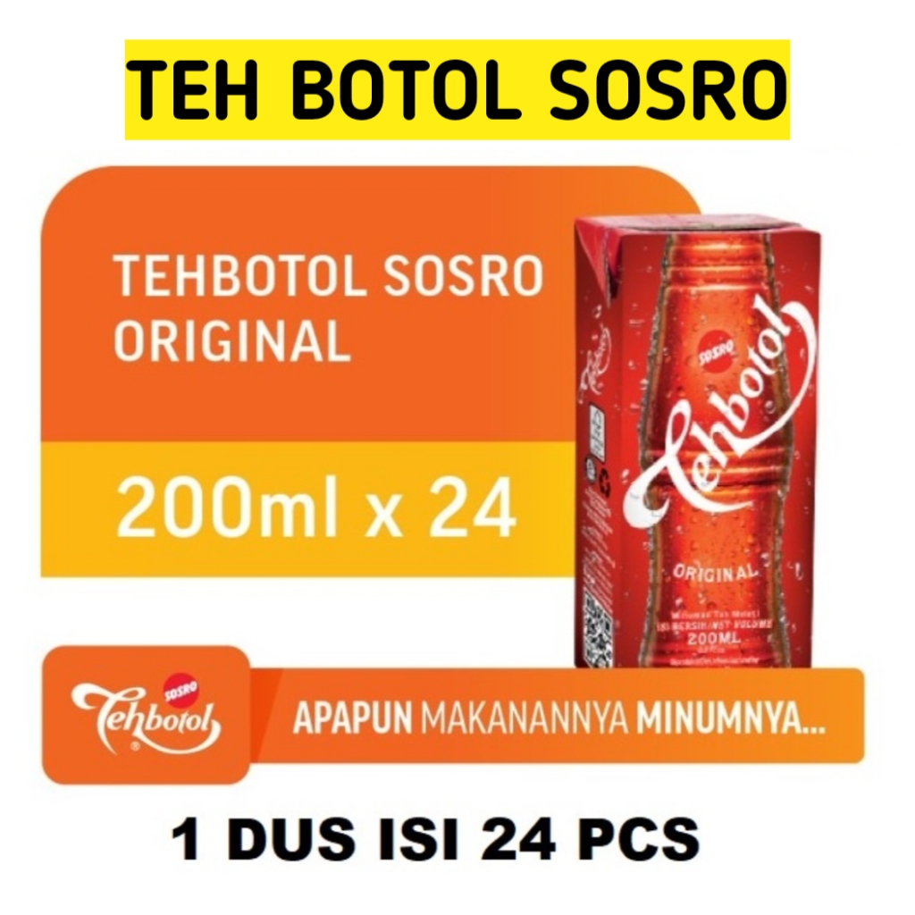 

Teh Botol Sosro Kotak Original 200 ml (HARGA 1 DUS ISI 24 pcs )