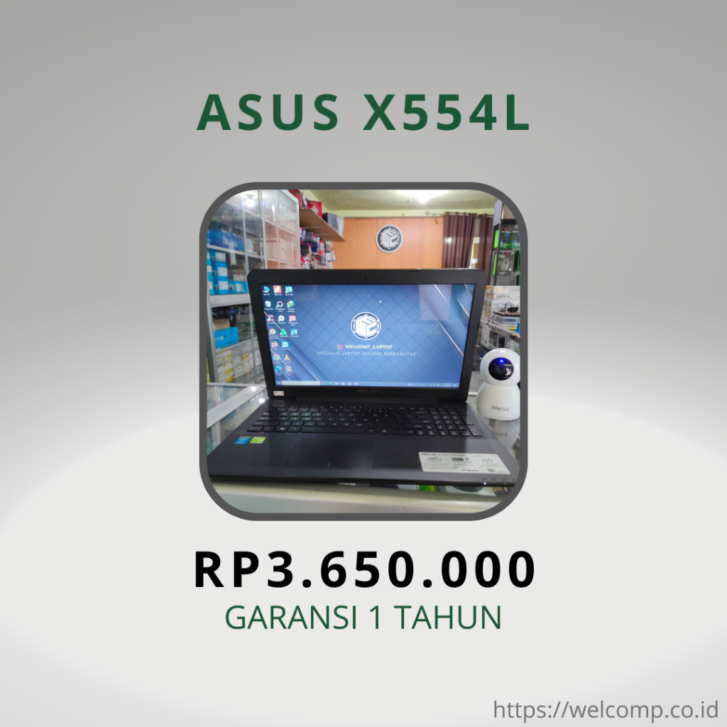 Laptop 2ND Asus X554L Second Bergaransi 1 Tahun