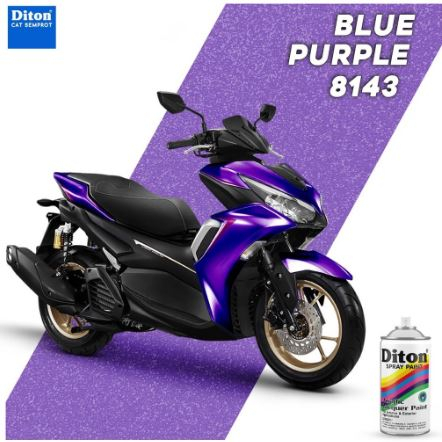 Pilox Diton Blue Purple 8143 300ml Warna Biru Ungu Metalik Metallic Sepeda Motor Mobil