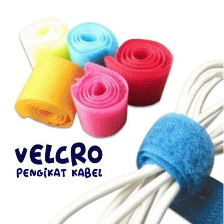 Velcro Pengikat Kabel / Pengulung / Merapikan Kabel