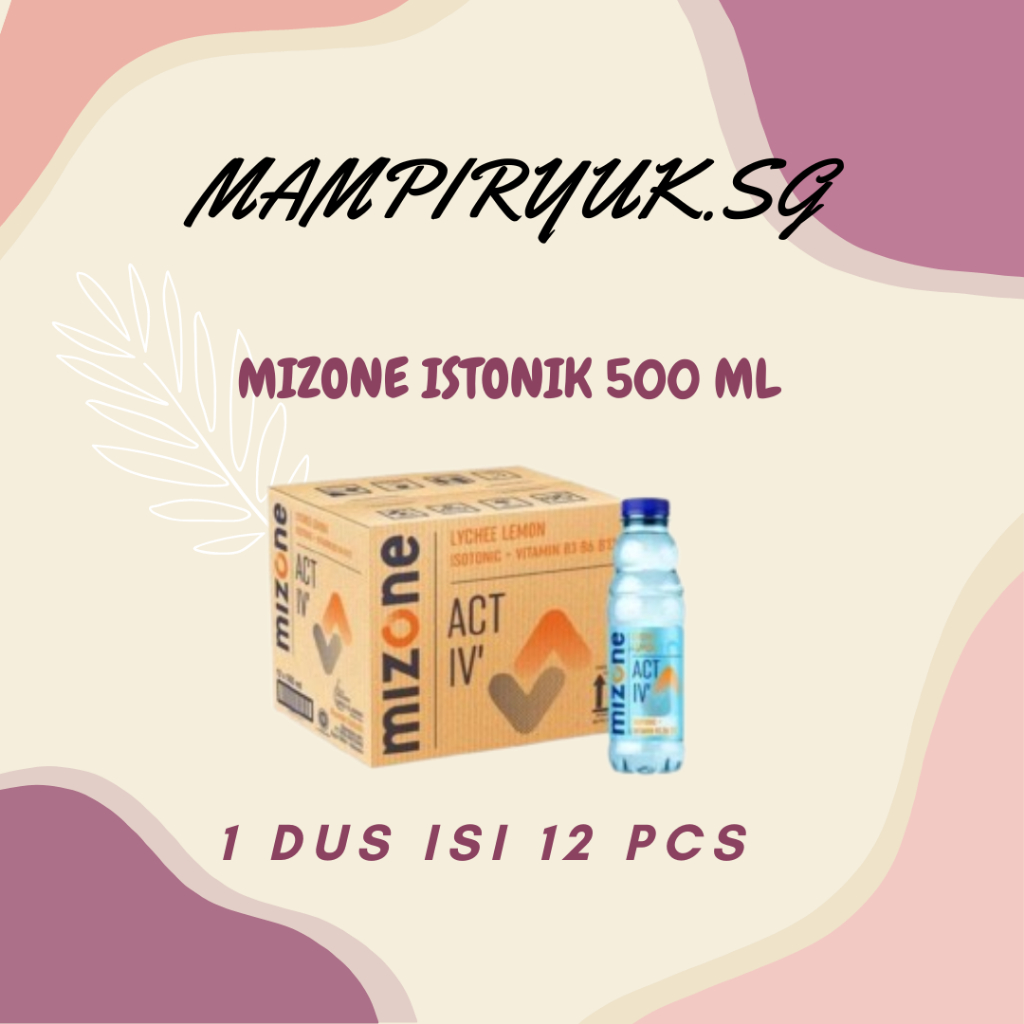 

[DUS/ KARTON] MIZONE ISOTONIK LYCHEE LEMON 500 ML ISI 12 PCS