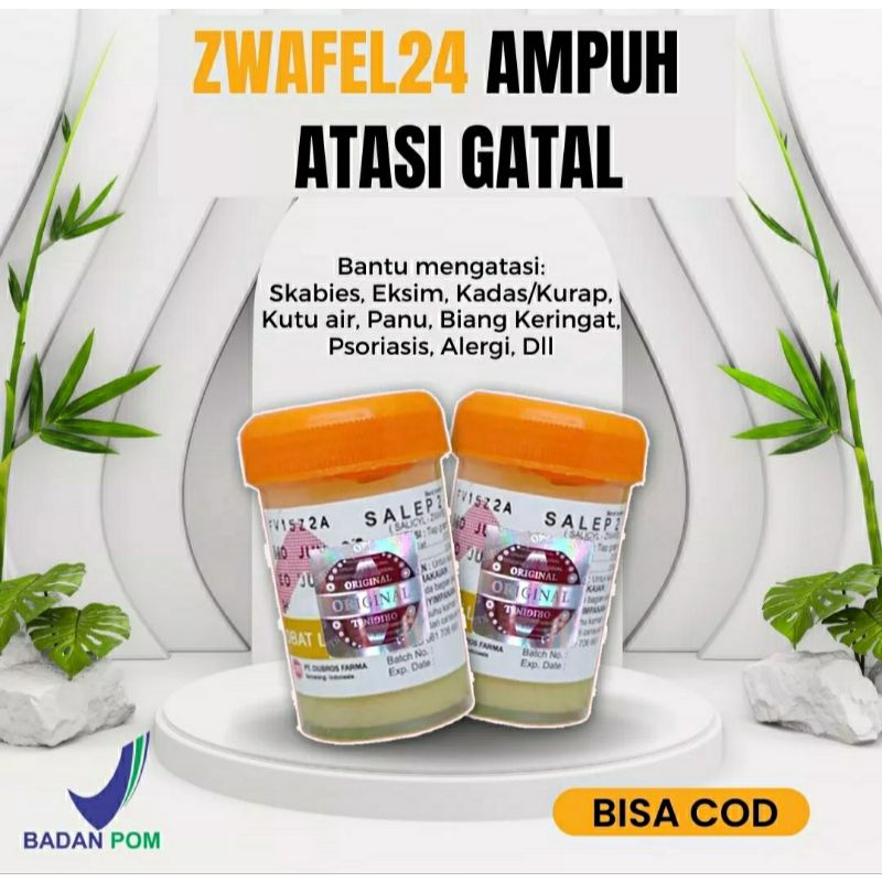 Salep 24 Zwafel Original BPOM I Kudis, Panu, Gatel, Eksim, Scabies