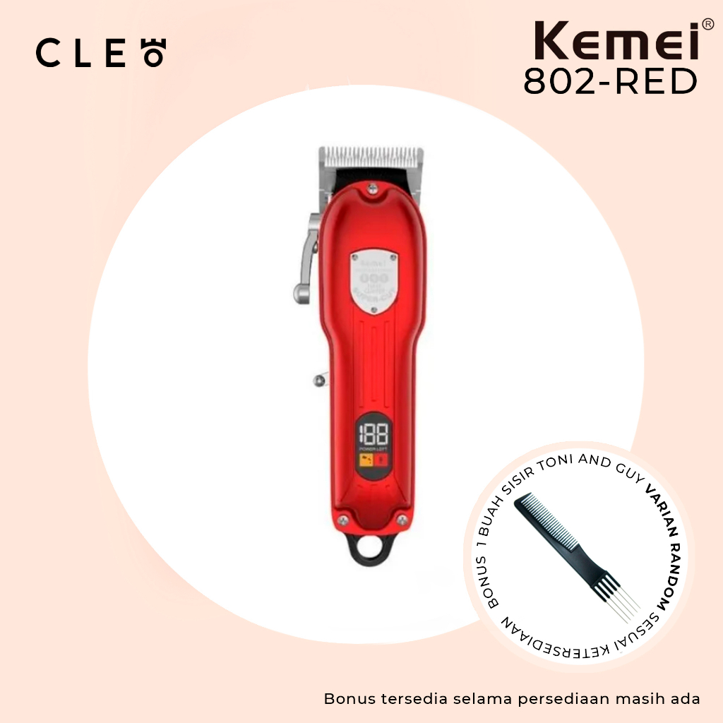 Kemei 802 Alat Cukur Rambut Hair Clipper Taper Cukuran KM 802