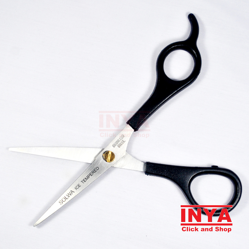 GUNTING RAMBUT SOLWA 5 inch STAINLESS BARBER SCISSORS