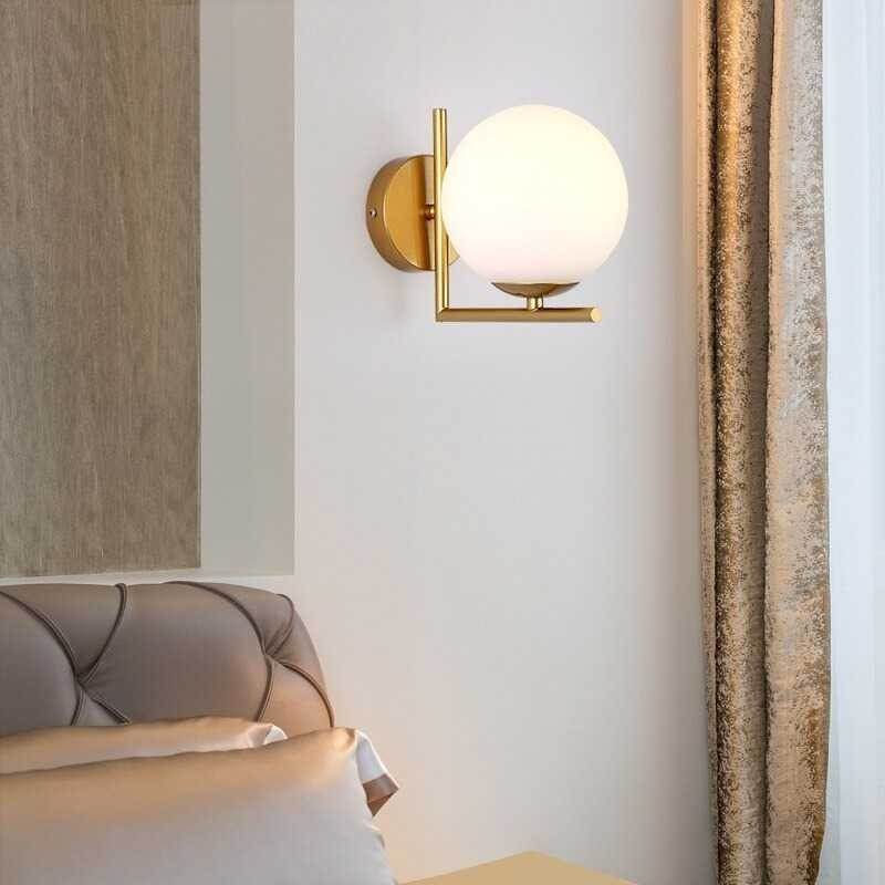 Lampu hias Dinding minimalis modern rustic Nordic ball interior Dekorasi Rumah ruang tamu keluarga m