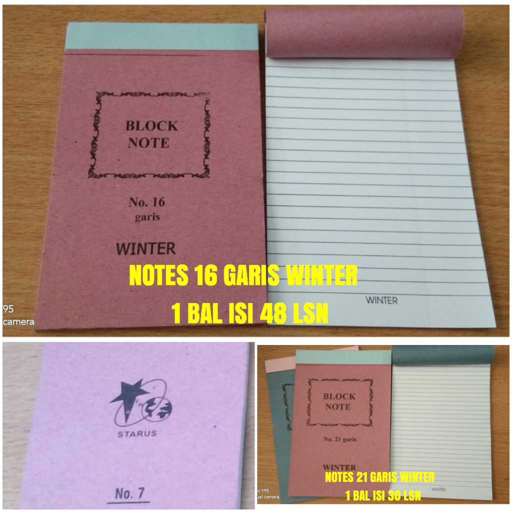 

NOTES NO.7 GARIS / 16 GARIS / 21 GARIS
