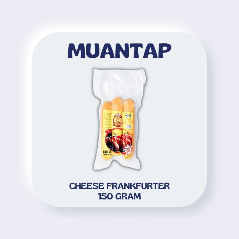 

ADDRIELLA Muantap Sosis Cheese Frankfurter 150gr/Isi 3pcs | Muantap/Frozenfood/Frozenfood Murah