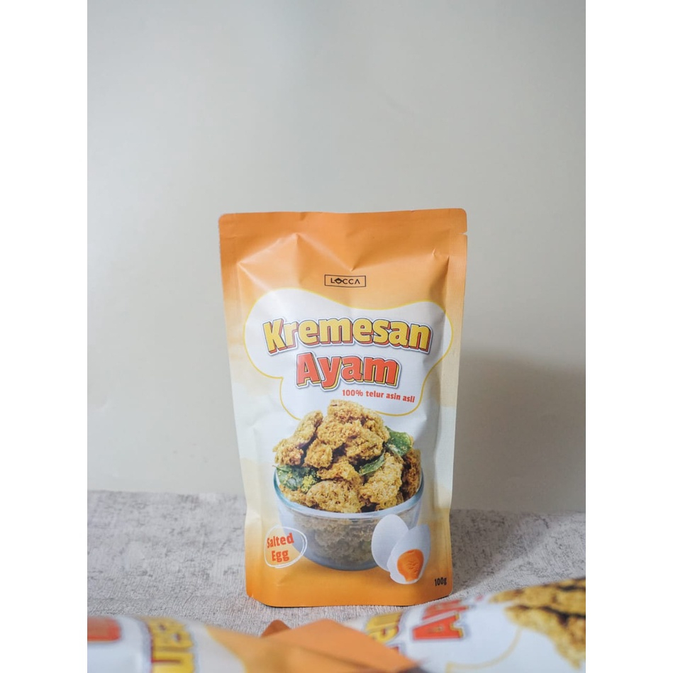 teri oven abon tenggiri kremesan ayam LOCCA HEALTHFOOD