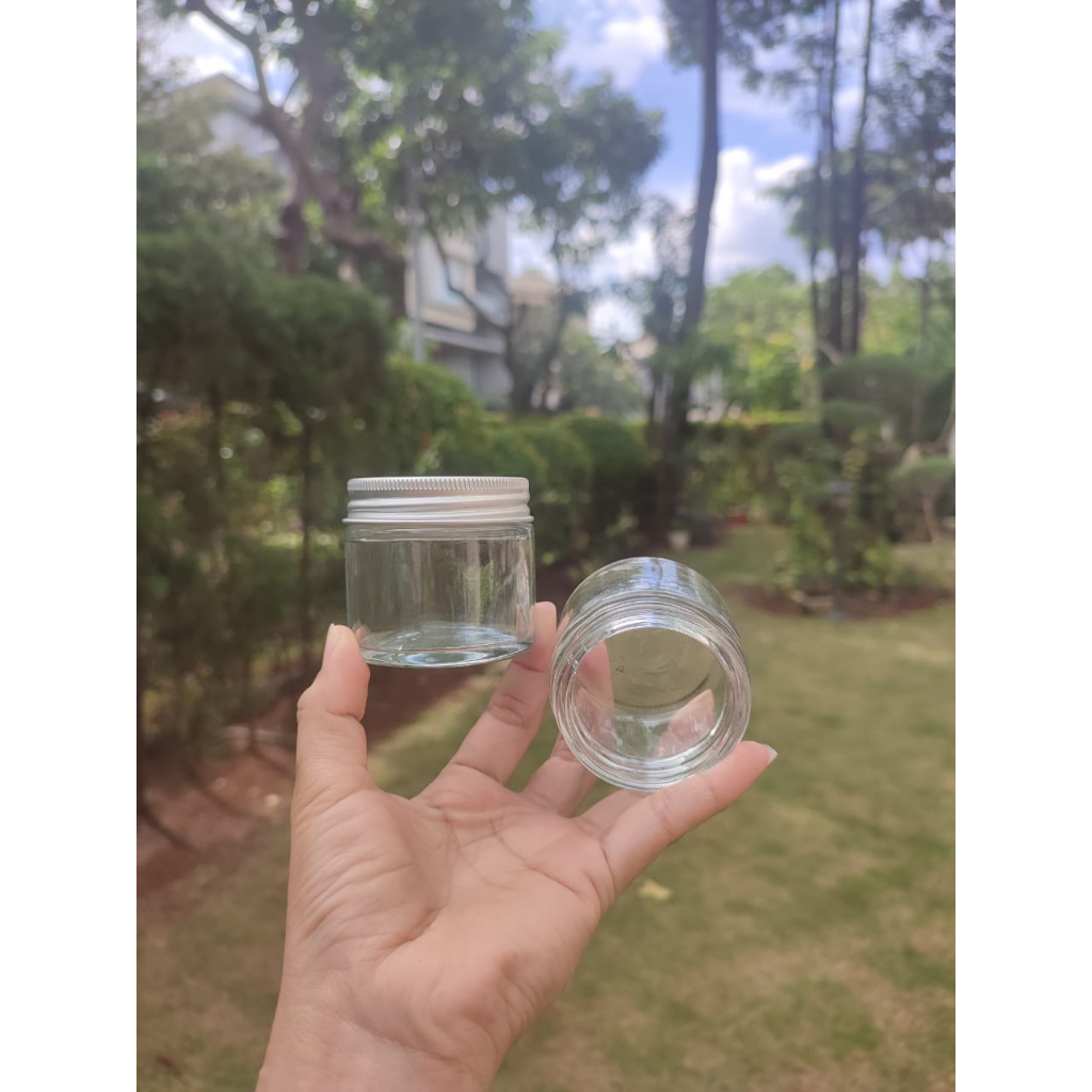 Jar Plastik 60ml Pot Cream Bening Transparan Jar Masker Botol Masker Pot lilin Pot Obat 60ml Botol K