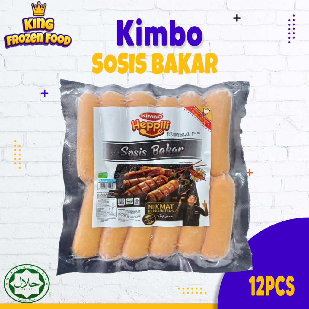 Kimbo Heppi Sosis Bakar Kemasan 12Pcs