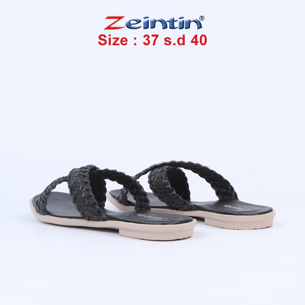 Zeintin - Sandal Wanita Selop Terbaru Sandal Teplek Wanita Bahan Kulit Sintetis SS