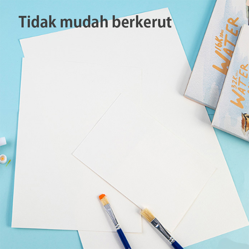 Deli buku gambar Kertas tebal memberikan pengalaman gambar yang baik buku sketsa art paper Canvas16K/32K 20 Lembar Kertas Watercolor Paint Paper