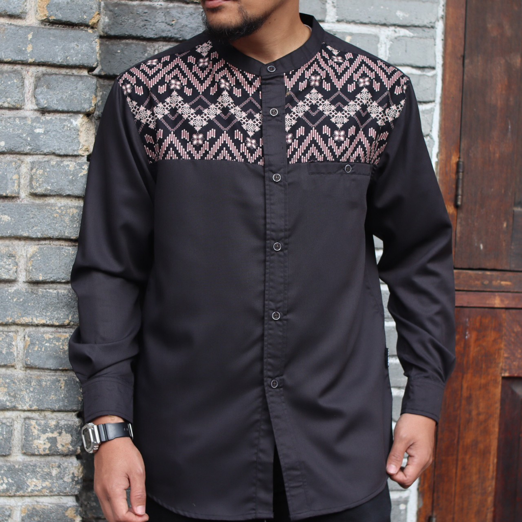 Baju koko Pria dewasa Kurta Kemko Toyobo Sublime Batik Motif KDM