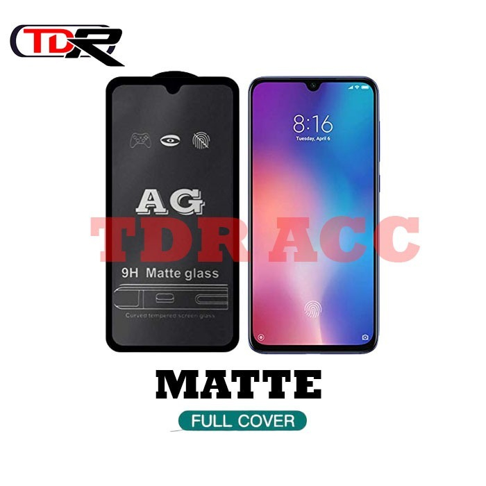 AG MATTE TEMPERED GLASS INFINIX NOTE 7 LITE/10/11/10 PRO/11 PRO/11S/11 NFC/12/12 PRO/12 VIP/12 2023/12I 2022  - ANTI MINYAK ANTI GLARE FULL COVER SCREEN