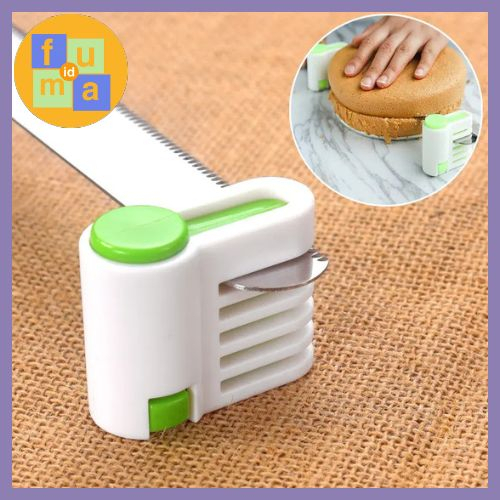 Alat bantu potong kue roti tawar 5 ukuran / SIZE ADJUSTABLE CAKE SLICER TOOL LAYER  / Alat pembagian kue / 5 Layers Stainless Steel Cake Separator Cake Bread Cutter Slicer Cutting