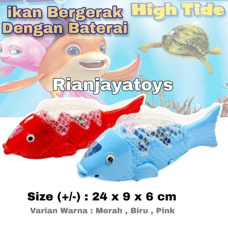 Promo mainan anak mainan ikan bergerak - mainan ikan - robot ikan bergerak