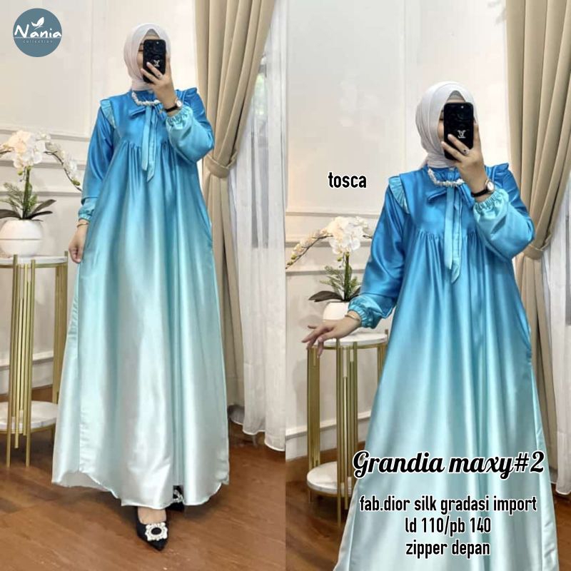 OOTD FASHION 2023  GRANDIA MAXY #2 POLOS BAHAN DIOR SILK GRADASI IMPORT