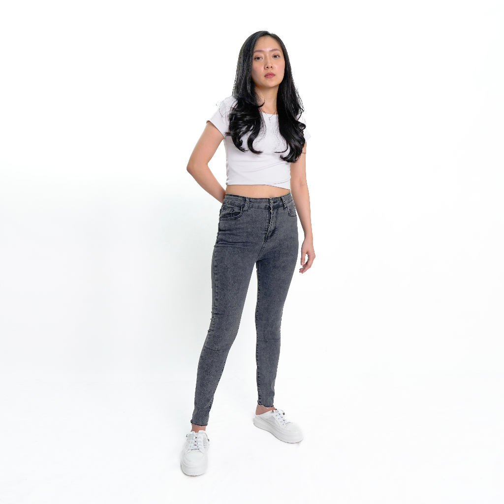 VIERLIN - Jeans 8831 - HIGH WAIST SKINNY JEANS