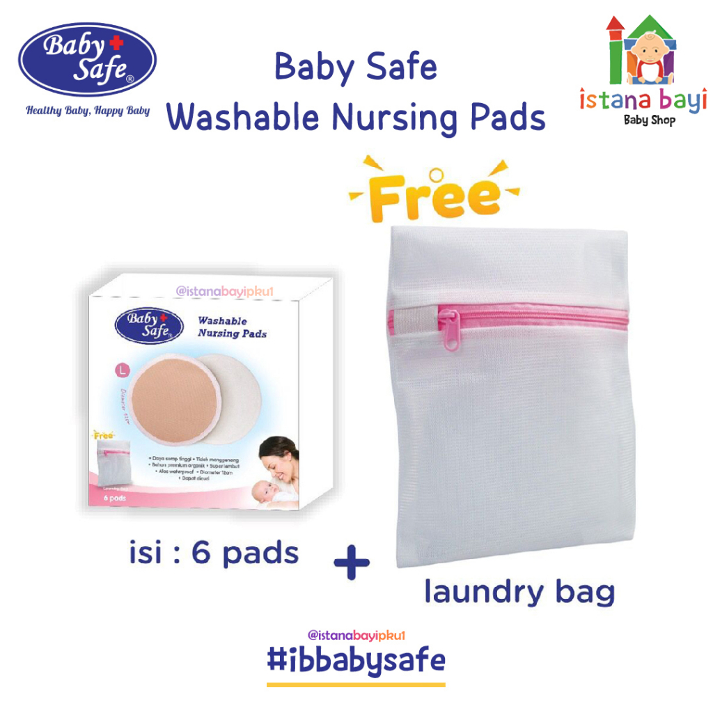 Baby Safe Washable Nurshing Pad 10CM BK010 -  Penyerap Asi bisa di cuci
