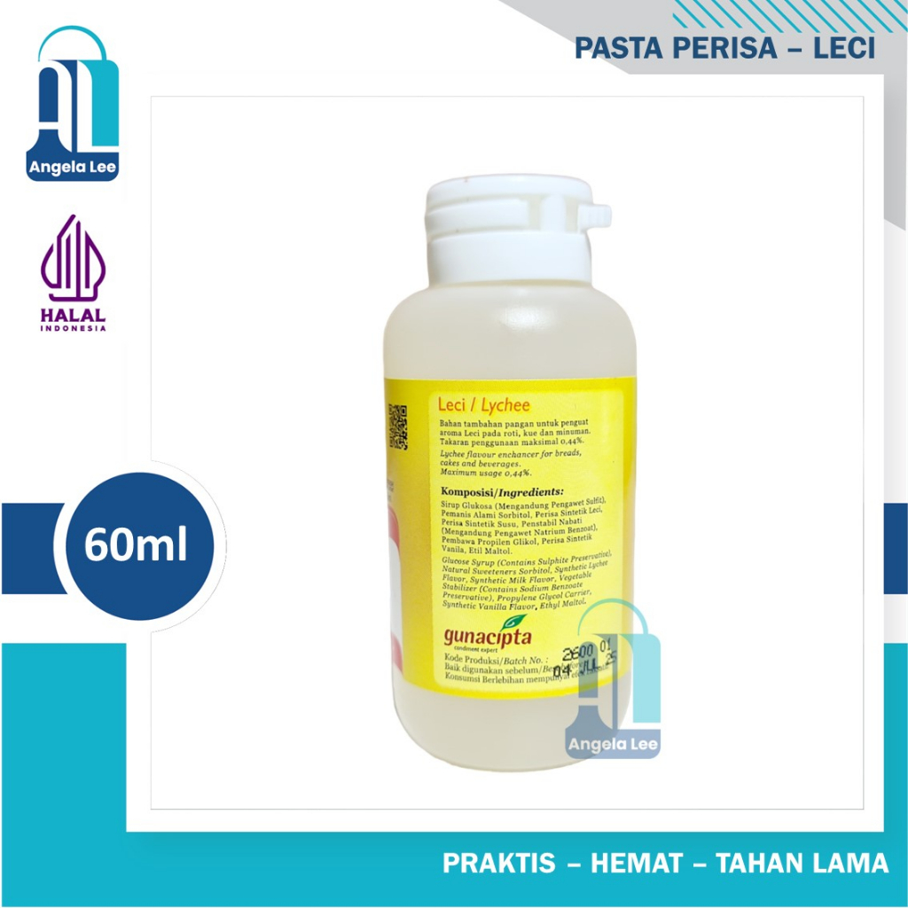 Koepoe Koepoe Pasta Lychee Leci Perisa Sirup Minuman Halal 60ml