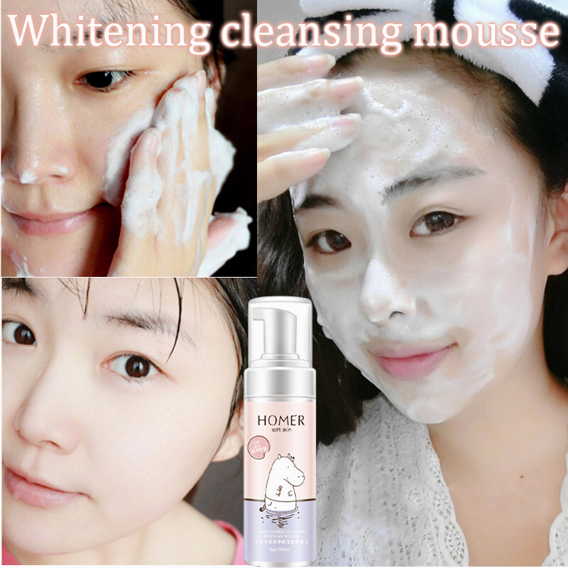 Cleansing mousse pembersih Pemutih wajah pembersih Whitening facial cleanser Amino Acid Ultra Gentle Cleansing Mousse Memutihkan/Melembabkan/Mencerahkan kulit/Mengelupas/Memperbaiki warna kulit Juga cocok untuk kulit sensitif kering kombinasi teriritasi