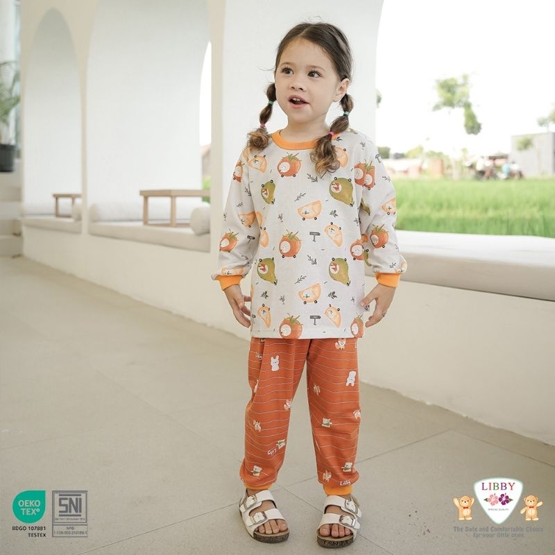 LIBBY - SETELAN PANJANG OBLONG LIBBY - SETELAN BAJU PANJANG LIBBY - SET BAJU ANAK LIBBY