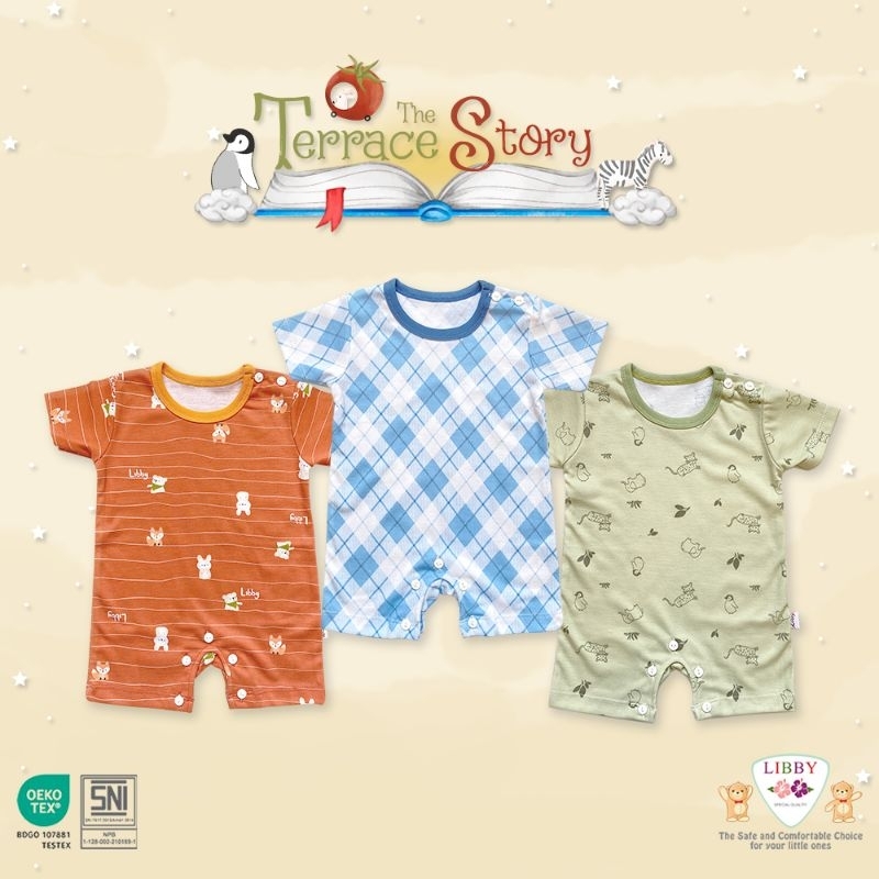 VELVET JUNIOR - LIBBY - JUMPER SEGIEMPAT - JUMPER BAYI - ROMPER ANAK - BODYSUIT BAYI