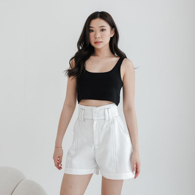 [TAVIA] NAMI HW SHORT PANTS / CELANA PENDEK WANITA / BAWAHAN WANITA / HIGHWAIST PANTS