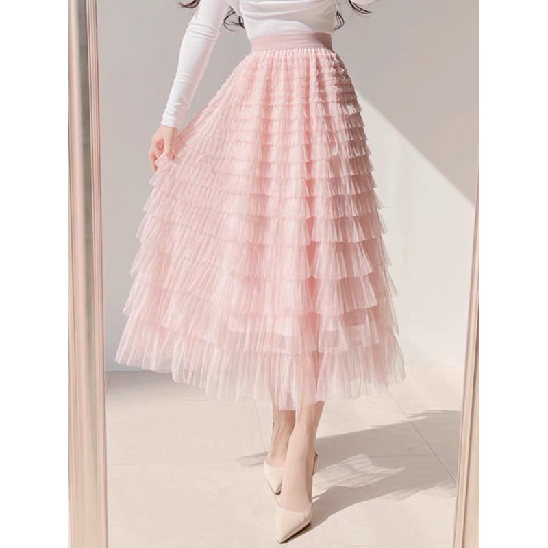 ROK TULE MIDI TULLE SKIRT  WANITA PANJANG MX632