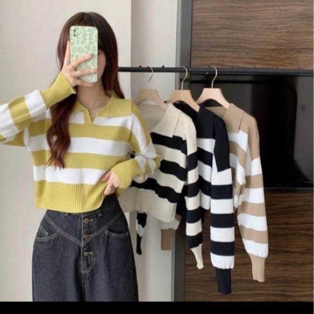 Queenbags89 baju outfit cewek baju atasan wanita baju Rajut Davira