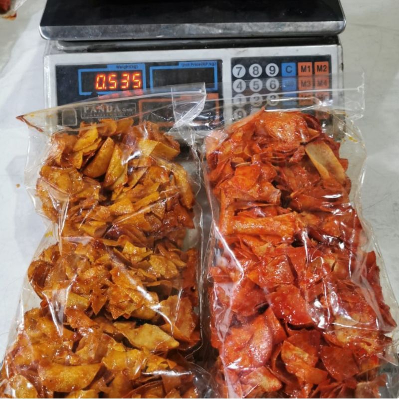 

Keripik Singkong Balado dan Pedas Manis Pedas 500 gram