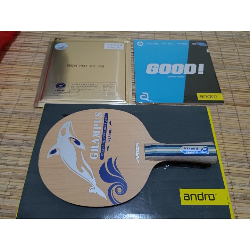 PAKET BET TENIS MEJA ARIEX GRAMPUS WISDOM ORIGINAL