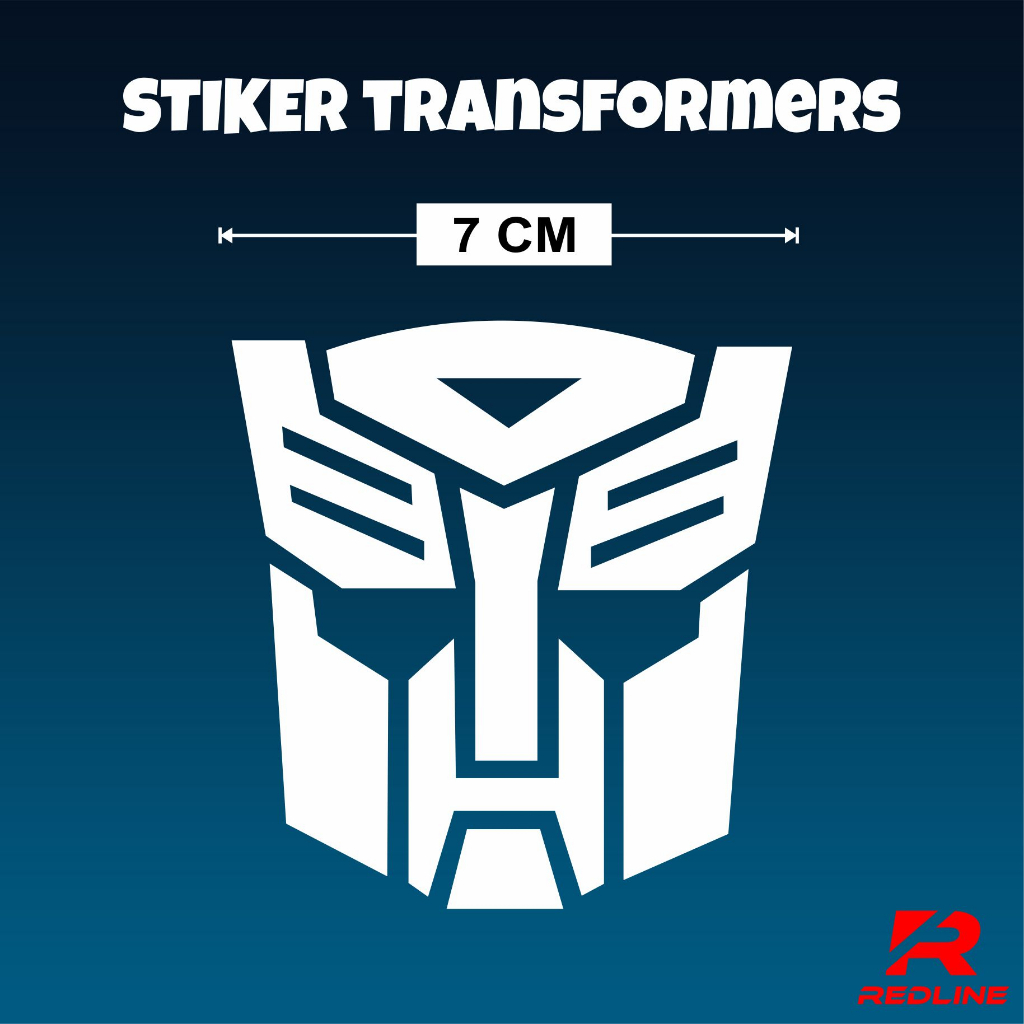 Stiker TRANSFORMERS Bahan Cutting Reflektif