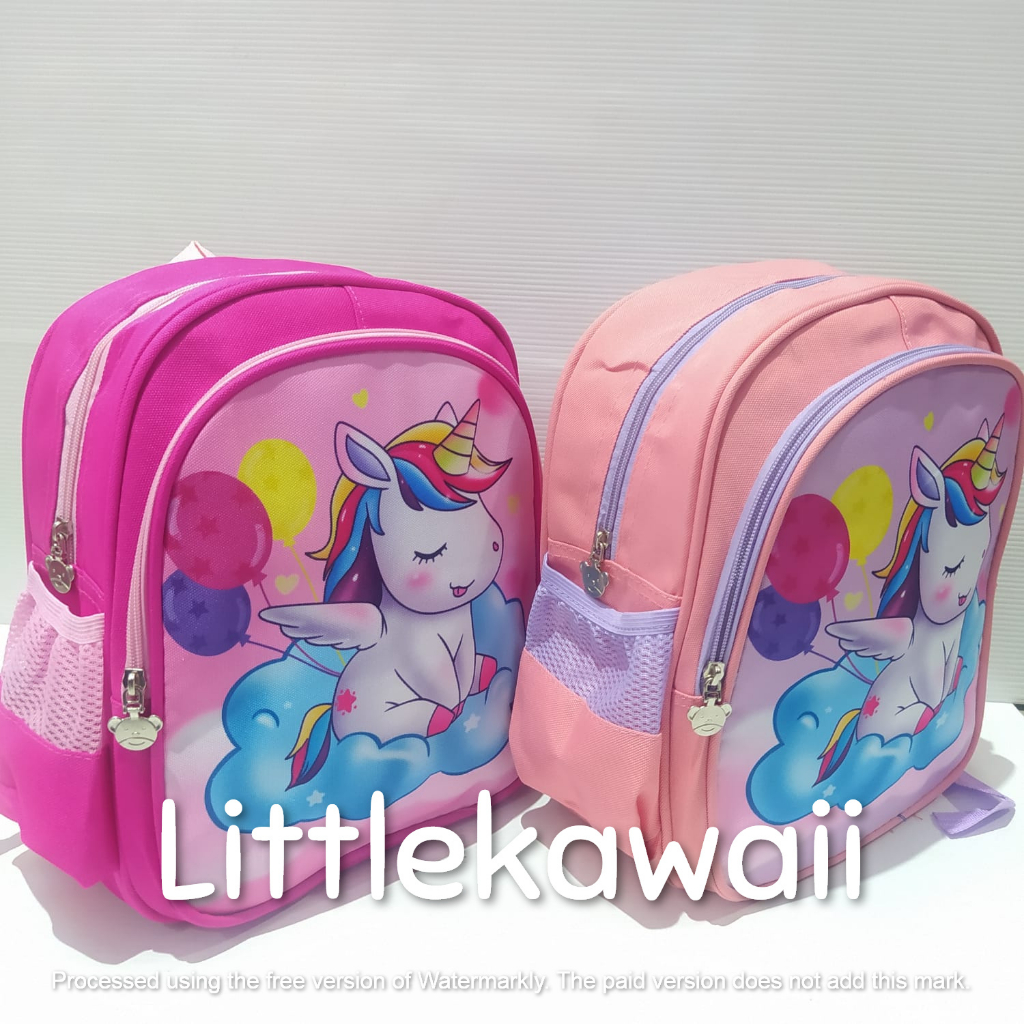 LK/Tas Ransel Anak Sekolah Perempuan Laki Laki  PAUD TK Fashion Unicorn Astronot Astronout Import