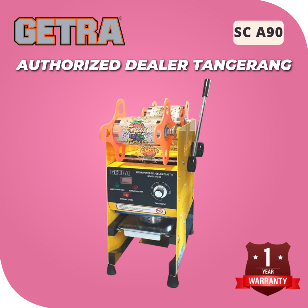Cup Sealer 22OZ GETRA SC A90 Digital Counter Mesin Press Gelas Plastik