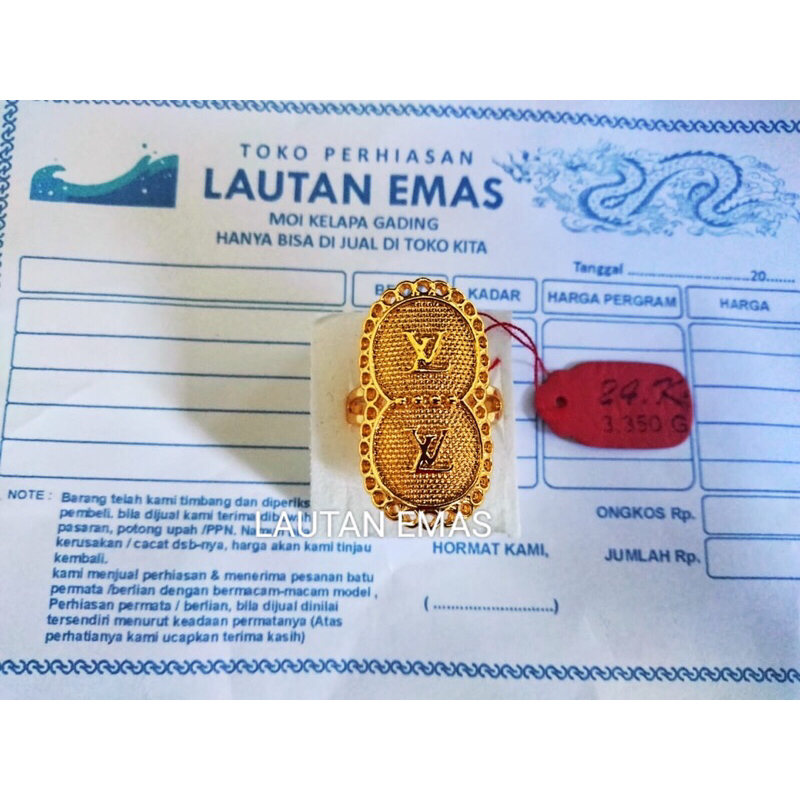 CINCIN REPLIKA EMAS 24k SEPUHAN